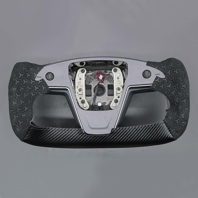 MEWANT Hand Stitched Tesla Model S Yoke Steering Wheel Cover Wrap for Tesla Model S 2021-2023 / Model X 2021-2023 Tesla Yoke Steering Wheel Accessories