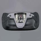 MEWANT Hand Stitched Tesla Model S Yoke Steering Wheel Cover Wrap for Tesla Model S 2021-2023 / Model X 2021-2023 Tesla Yoke Steering Wheel Accessories