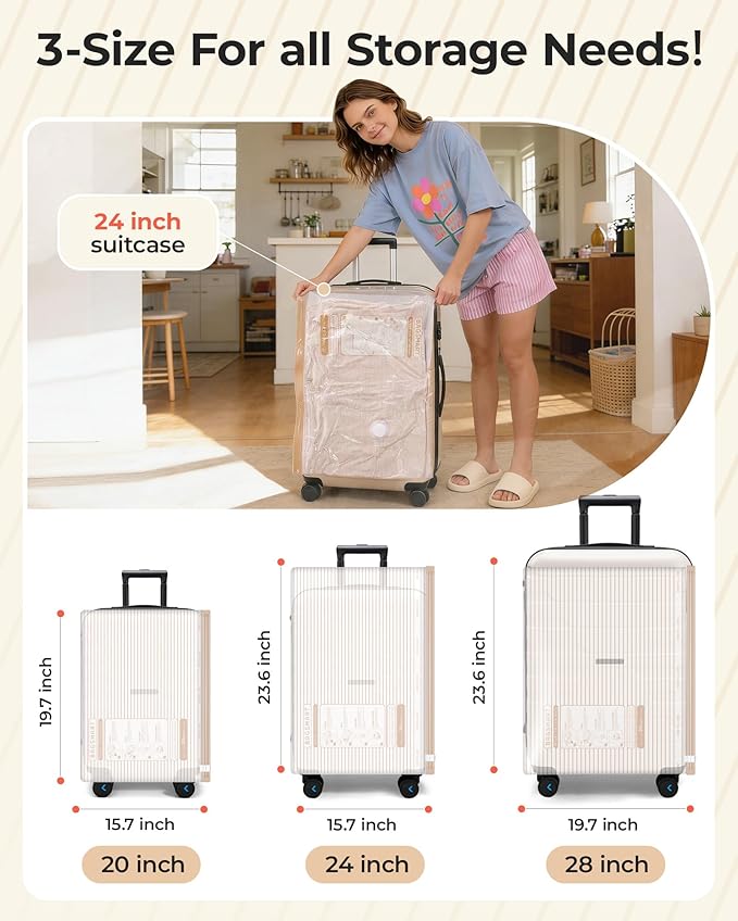 BAGSMART Vacuum Bags for Travel with Rechargeable Air Pump, Portable Space Saver Bags for Travel & Home, Vacuum Compression S