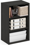 Furinno Basic Book Shelf, 3-Tier Bookshelf, Storage Organizer Bookcase with Open Shelf, 11 x 17 x 26, for Living Room, Bedroo