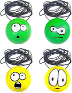 Tennis Garage Parking Aid with Lanyard 8 Pcs Garage Tennis Parking Aid 7cm Hanging Ball 4m Elastic Rope PU Foam Car Sign Decoration General Ornament(Colore)