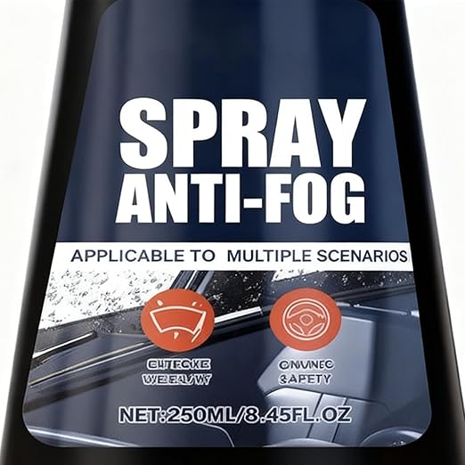 Car Windshield Anti-Fog Spray - Windshield Cleaner, Car Rear View Mirror Defogger, 250ml Rain Fog, Car Windshield Fog, Car Wi