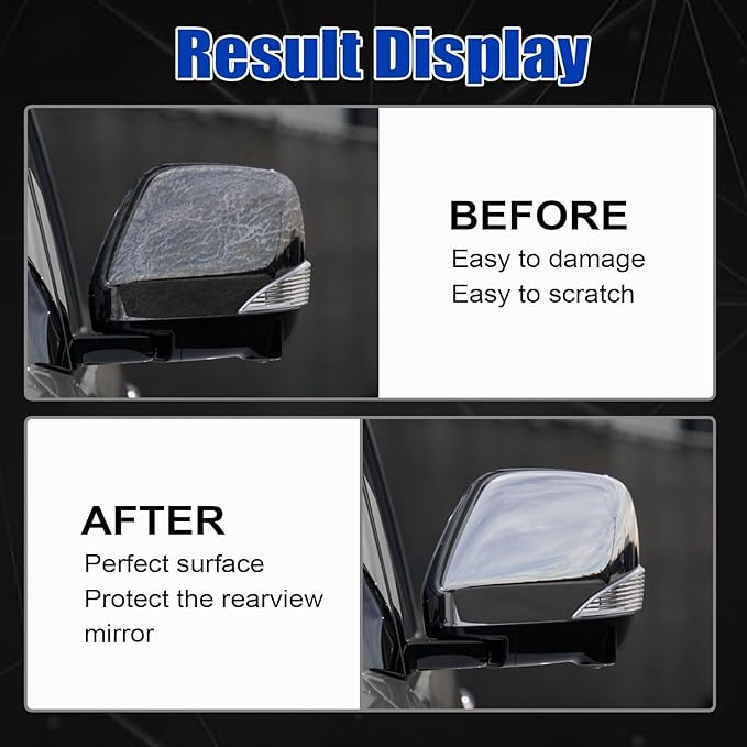 FZJDSD Rearview Mirror Guard Covers ABS Chrome Compatible with Infiniti QX56 QX80 5.6L 2013-2023