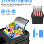 MEI&CO Car Trunk Organizer - 2.5mm PP Board Built, 35L Leakproof Cooler, 105L Capacity, 2 Tie-Down Straps, 4 Adjustable Divide