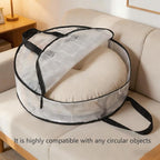 4 Pack Wreath Storage Bag, Summer, Christmas Decoration Garland Container, 24 Inch Clear Door Wreath Organizers, Moving Boxes