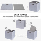 Posprica 11 Inch Cube Storage Bins for Organization, Fabric Storage Cubes Closet Storage Bins for Cube Organizer, Thick and H