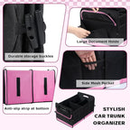 Car Trunk Organizer, 72L Large Capacity Waterproof Auto Storage Organizer with Non-Slip Bottom Strips, Collapsible Cargo Organi