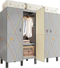 Large Portable Closets for Hanging Clothes | Heavy Duty Clothes Rack with Cover Foldable | Max Load 1000LBS Portable Wardrobe