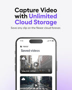 Nexar Beam GPS Dash Cam - Dash Camera for Cars with 32GB SD Card Included Unlimited Cloud Storage 24H Parking Mode Dash Cam f