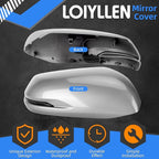 Passenger Side Mirror Cover Replacement for Honda CRV 2017 2018 2019 2020 2021 2022 - Right Side Mirror Covers, Rear View Mirrors Cap Accessories Grey, With Lamp