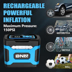 ‎DNA MOTORING TOOLS-00213 Blue 12V DC Digital Tire Inflator Portable Air Compressor with Pressure Gauge for Cars, Bicycles, Motorcycles,Balls