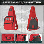 Survival Kit, 262Pcs Survival Gear and Supplies with First Aid Kit Pouch and Crossbody Bag, Emergency Kit with Tent, Camping 
