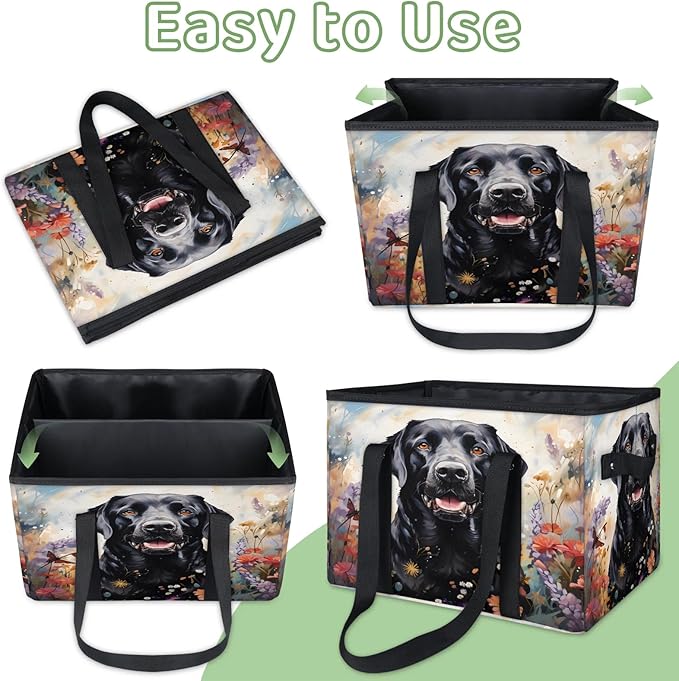 Reusable Grocery Bag Foldable Shopping Tote Bag with Handles Reusable Shopping Bags Large Kitchen Grocery Bags
