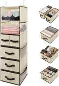 GRANNY SAYS Hanging Closet Organizers and Storage 6 Shelves, Closet Hanging Organizer with 5 Drawers, 6 Side Pockets Hanging 