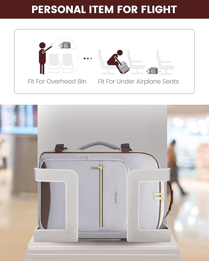 LOVEVOOK Travel Backpack for Women & Men 40L,Airline Approved Carry On Backpack Travel Essential,TSA Carry on Luggage,Persona