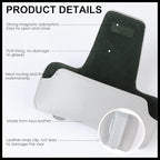 Sunglass Holder for Car Visor, Car Sunglasses Holder Leather, Eyeglasses Holder Glasses Storage Case Visor Accessories