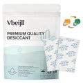 5 Gram (50 Pack) Color-Indicating Silica Gel Packets, Premium Food Grade Desiccant - Rechargeable Moisture Absorbers for