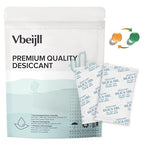 5 Gram (50 Pack) Color-Indicating Silica Gel Packets, Premium Food Grade Desiccant - Rechargeable Moisture Absorbers for