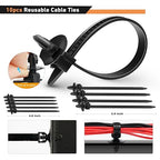 GOOACC 941Pcs Car Retainer Clips and Auto Body Fasteners Assortment-30 Most Popular Sizes Nylon Bumper Fender Rivets with 10 
