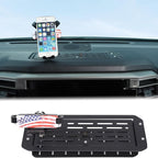Aunginsy Center Console Dash Storage Organizer Tray with Mobile Phone Mount Compatible with Toyota Tundra/Sequoia 2022-2026, Car Dashboard Multi-Functional Phone Holder Storage Box Insert Accessories