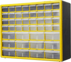 Akro-Mils 44-Drawer Plastic Drawer Storage Cabinet for Garage Organization, Bead Organizer, Building Bricks Storage, Teacher 