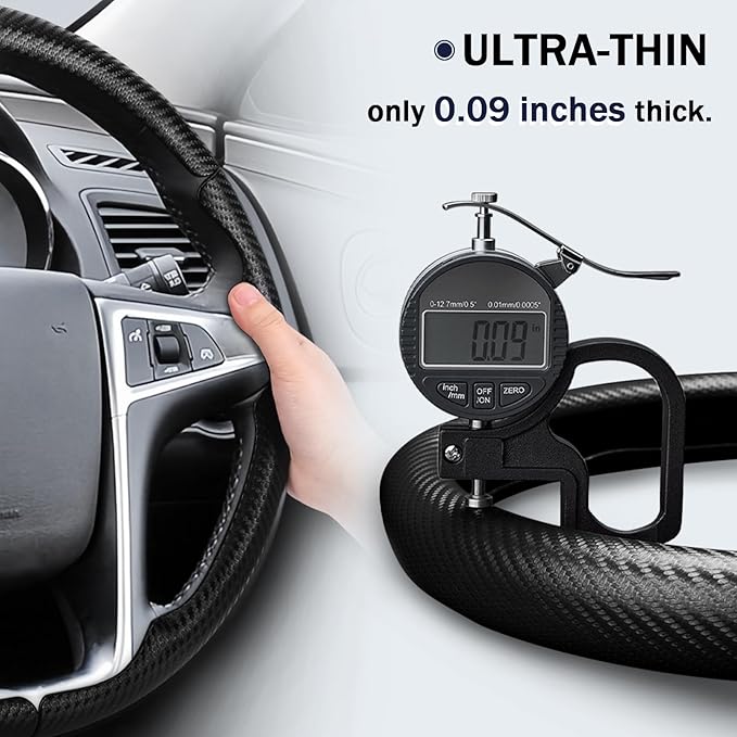 Steering Wheel Cover for Chevy Equinox 2010-2017/ GMC Terrain 2010-2017/ Buick Lacrosse 2010-2015/ Regal 2011-2013 Steering Wheel Accessories for Chevrolet (Matte Black)