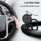 Steering Wheel Cover for Chevy Equinox 2010-2017/ GMC Terrain 2010-2017/ Buick Lacrosse 2010-2015/ Regal 2011-2013 Steering Wheel Accessories for Chevrolet (Matte Black)