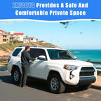 ZATOOTO Car Window Shades for Toyota 4Runner 2017-2024, Custom Fit Suede Car Window Covers for 100% UV & Privacy Protection, Heat Insulation, 4 Packs Side Window Sun Shade for Family Travel, Baby, Pet