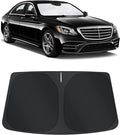 TINGLU Sun Shade for Mercedes Benz GLC 2016-2022 Accessories Windshield Sun Shade Window Shade UV Rays Protection Sun Visor Cover with Steering Wheel Sunshade Storage Bag