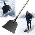 Snow Shovel Ice Scraper- Multifunctional Garden Cleaning Flat Shovel Floor Scraper Long Handle, Heavy Duty Weed Scrapers Tool, Metal Sharp Blade for Lawn Edging,Sidewalk Weeding,Driveway,Steps,67"