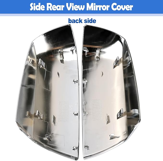 Osompar Chrome Outer Rear View Mirror Cover Cap Front Driver Passeger Side for Toyota Tundra 2007-2021 Toyota Sequoia