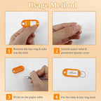 Portable Key Organizer with Handle, Fireproof and Waterproof Key Case, Key Holder with 54 Hooks and Tags Portable Key Storage
