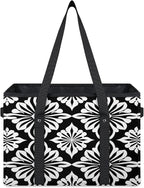 Reusable Grocery Bags Heavy Duty Shopping Bags Foldable Large Tote Bags with Long Handles & Hard Bottom
