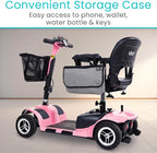 Vive Wheelchair Carry Bag - Arm Rest Pouch for Rollator, Walkers, Power Wheel Chairs and Knee Scooters - Side Storage Organiz
