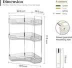 Aveniee Corner Bathroom Counter Organizer, Bathroom Countertop Shelf Makeup Organizer for Vanity Perfume Tray for Corner Stor