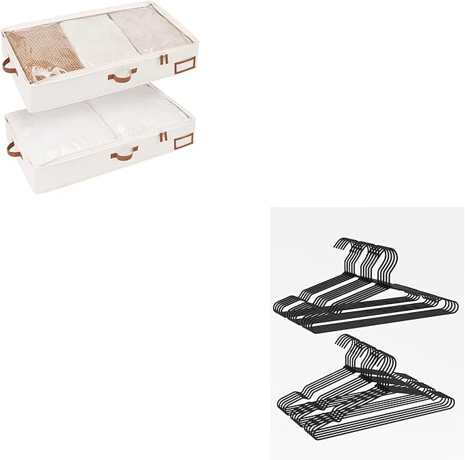 Under Bed Storage with Wire Hangers