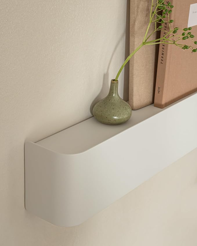 Kazai.® Coat Rack Wall Mount with Shelf 'Tone' | Modern Design Coat Hanger with Hidden Hooks and Storage | Hat Rack with Shel
