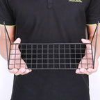 Kaforise Hanging Straight Shelf for Wire Wall Grid Panel, Small Wire Wall Organizer and Display Shelf, Size 11.8" X 4.3",Blac