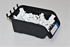 WallPeg Peg Board Bin Kit - 5 Large Black PEGBOARD Bins - Pegboard Parts Storage Craft Organizer Tool Peg Board Workbench Bin