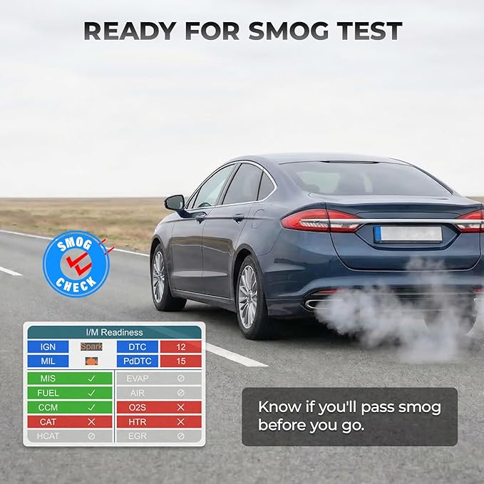 AUTOPHIX DM5900 OBD2 Scanner Diagnostic Tool for Engine, ABS, SRS, and Transmission, 12V Battery Health Test with Direct