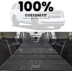 LASFIT Trunk Mat with Backrest Mat 2015-2020 for Chevrolet Chevy Tahoe/GMC Yukon (Only Yukon, Not Fit Yukon XL)/Cadillac Escalade (Only Escalade, Not Fit Escalade ESV), All Weather TPE Custom Fit