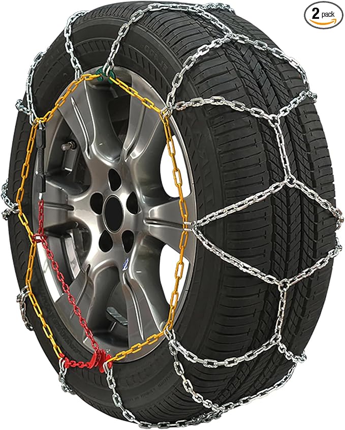 SCITOO Snow Chain For Car,2 Pack Tire Chain 235/75R15,265R15,265/70R15,275/60R15,225/75R16,245/70R16,245/75R16,255/60R16,225/
