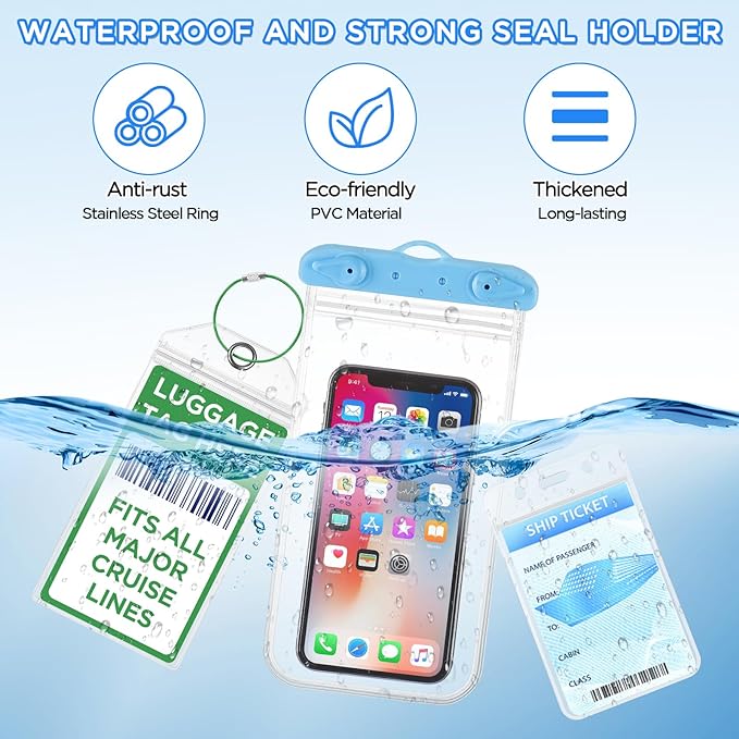 Cruise Ship Essentials, Cruise Must Haves Kits Including Non-Surge Power Strip, Lanyards for Cruise Ship Cards, Luggage Tags,