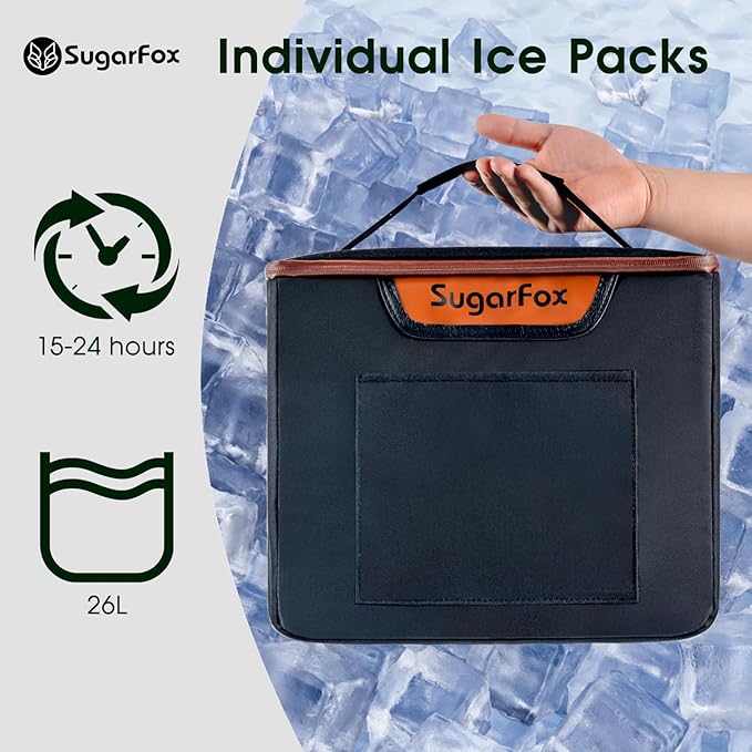 Car Trunk Organizer for SUV, Heavy Duty Waterproof Trunk Organizer, Foldable Collapsible Car Organizer with Cooler, Multi-Comp