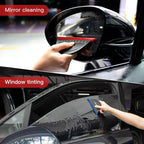 NEWISHTOOL Window Tint Squeegee Black Small Scraper for Vinyl PPF Tools, 3 PCS Different Hardness Channel Blade Mini Squeegee with Handle for Car Windshield Glass Mirror Cleaning Water Removal
