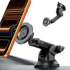 ESR for MagSafe Car Mount (HaloLock), Dashboard Magnetic Phone Holder for Car, Windshield Car Phone Holder Mount for iPhone 15/14/13/12, Car Accessories, Charging Not Supported, Metallic Grey