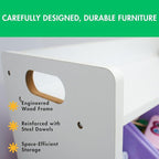 Humble Crew Toy Storage Organizer with 9 Removable Storage Bins for Kids Playroom, 3-Tier with Top Shelf Toddler Toy Organiza