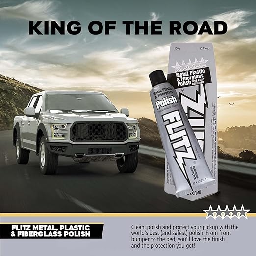 Flitz Metal Polish Paste - 5.29oz USA-Made Polish for Solid Chrome, Stainless Steel, & Aluminum - Non-Abrasive for Light Oxidation - Requires Manual Buffing - Not for Plated/Coated Surfaces (10-Pack)
