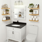 Vivelove Floating Shelves for Wall Mounted, 16 inchs Shelf for Small Bathroom, Bedroom, Living Room, Kitchen, Modern Home Dec