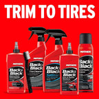Mothers Back-to-Black Heavy Duty Trim Cleaner Kit, 12 oz. Gel Cleaner + Trim Brush — Deep Cleans & Restores Exterior Trim & P